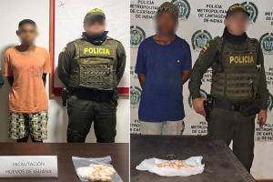 En los municipios de Turbaco y Santa Rosa de Lima, en Bolívar, se presentaron las capturas