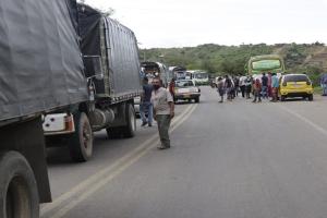 Bloqueo de vías en Norte de Santander