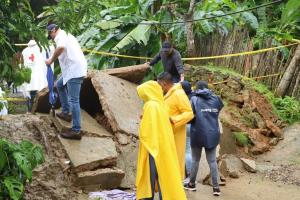 Las lluvias afectaron el municipio