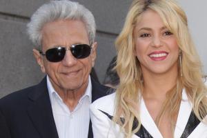 Shakira y su padre William Mebarak Chadid