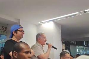 El expresidente visitó Barranquilla