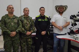 El acto de entrega fue en la Sijín 
