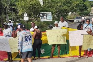 Protesta en Santana 
