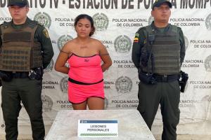 María Alejandra Martínez Pérez, de 28 años. Capturada