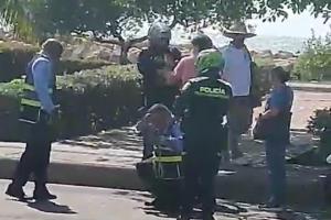 Pelea en Bocagrande 