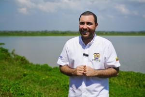Yamil Arana en el Canal del Dique