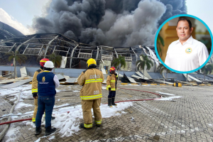 Cuerpo de bomberos de Cartagena con Jhony Pérez 