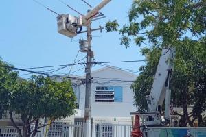Mantenimientos en el servicio de energía.