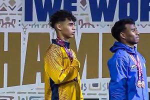 Campeón mundial sub 17 en levantamiento de pesos 