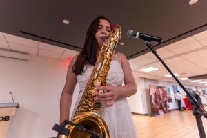 Camila Porto, saxofonista bolivarense 