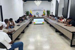 Secretario del Interior se reunió con inspectores de Policía de Cartagena