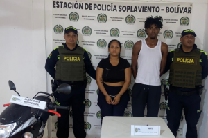 Captura por robo de moto