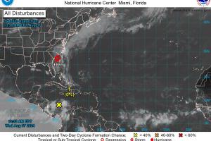 Paso de onda tropical por el Caribe 