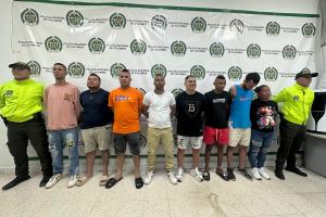 Policía capturó a  nueve  ‘pachencas’ por homicidio y constreñimiento a empresarios 