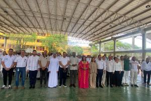 Miembros del Gobierno Nacional estuvieron en La Guajira para la formalización de la construcción. 