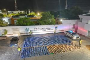 La droga era transportada en un automóvil 