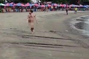 Hombre desnudo recorrió las playas de Cartagena 