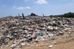 Relleno sanitario que fue cerrado por Corpoguajira en Riohacha. 