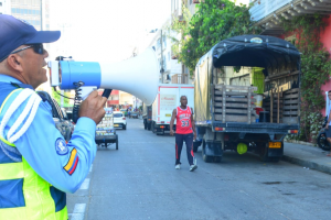 Recuerde el horario de circulación y descargue de mercancía en el Centro de Cartagena