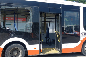 Vehículos de Transcaribe vandalizados