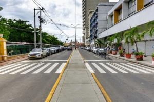 Obras en la avenida Daniel Lemaitre