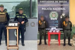 La droga incautada fue puesta a disposición de la Fiscalía.