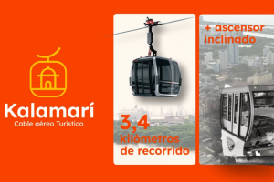 Kalamarí: el cable aéreo turístico que llegaría a Cartagena