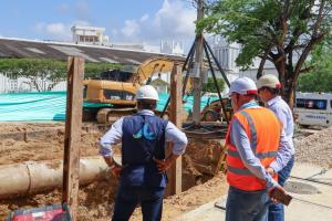 Labores de suspensión del servicio de agua en Cartagena. 