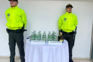 Turbaco Incautan botellas de licor y cajetillas de cigarrillos avaluados en más de 5 millones