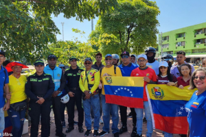 Marcha de venezolanos en Cartagena