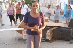 Bloqueo en la Avenida de El Consulado/17 de enero del 2024/ Cartagena