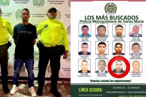 Dos de los más buscados en Santa Marta cayeron en menos de una semana