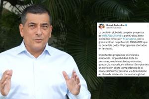 Dumek Turbay, alcalde de Cartagena reacción recorte USAID 
