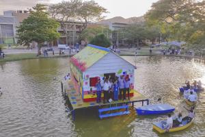 Unimagdalena habilita aula palafítica en homenaje a los pueblos de la Ciénaga Grande 