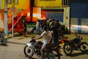Imágenes difundidas en redes sociales del ataque