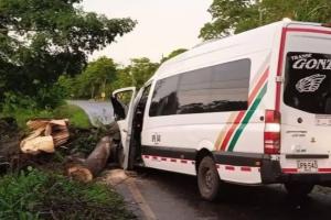 Accidente con árbol 