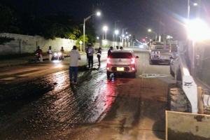 Accidente en vía 40 