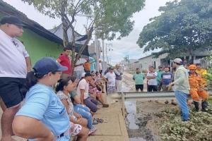 El fuerte aguacero ocurrió el pasado fin de semana.