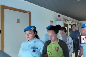 Marylin Castro Monsalvo y su suegra, Lorena Vernier.