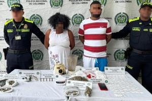 Un hombre y una mujer al parecer almacenaban armas y droga para 'Salsas Nueva Generación' en Cartagena