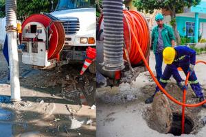 Santa Marta intensifica plan de contingencia para contener rebosamientos de aguas residuales tras las lluvias