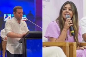 Enrique Cabrales y Juliana Aray