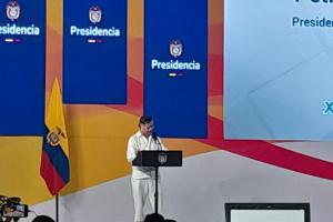 Gustavo Petro, presidente de la República en Barranquilla.