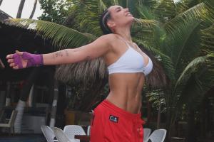Andrea Valdiri completó su último entrenamiento en Barranquilla