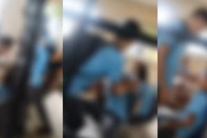 Imágenes del altercado entre compañeros de clase