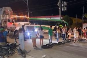 Protesta en Ciénaga, Magdalena, por cortes de luz