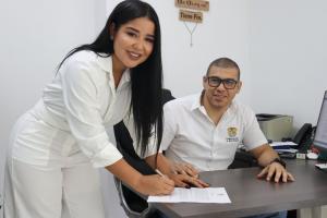 nueva secretaria de igualdad en Bolívar, Karla Sadith Coronel Fuentes