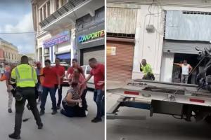 Policía agredido 