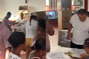 Puesto de votación al sur de la capital de Bolívar