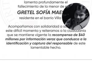 Muerte de Gretel Sofía en Cartagena 
